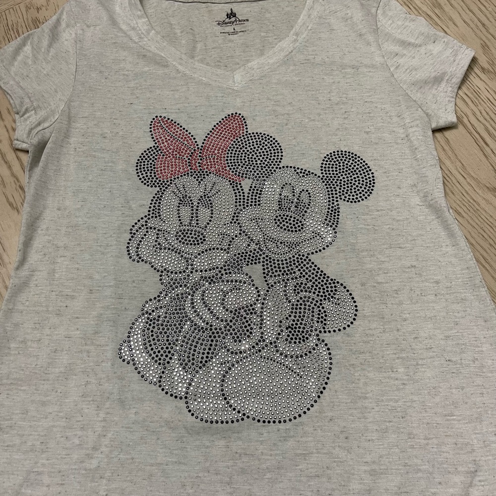 Disney’s Mickey and Minnie Mouse rhinestone t-shirt